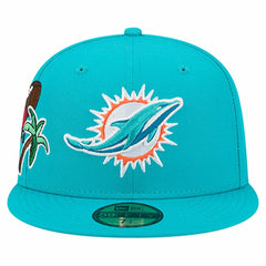 Group Chat 59FIFTY Fitted Hat - Miami Dolphins Hats