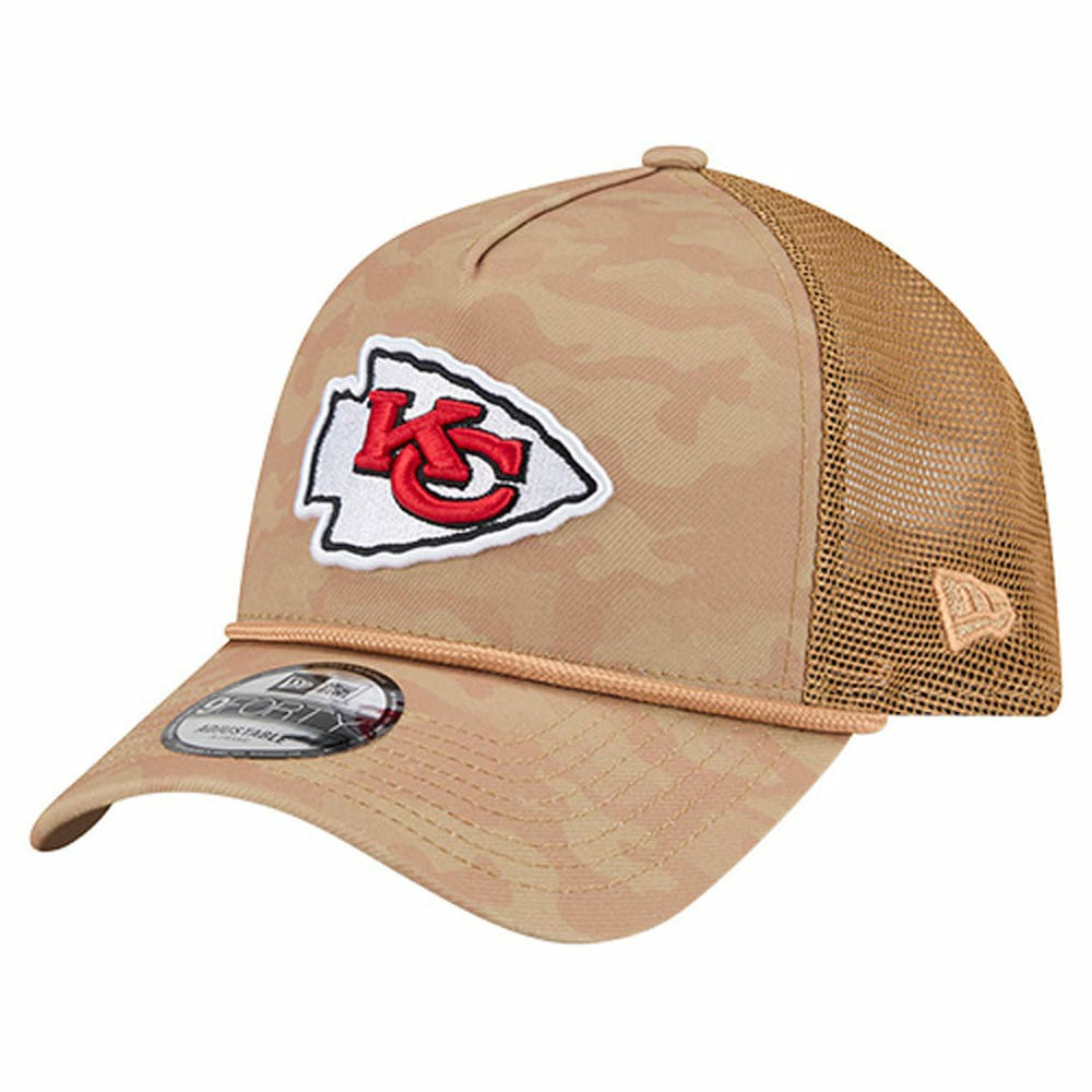 Wheat Camo 9FORTY Adjustable Hat - Kansas City Chiefs Hats