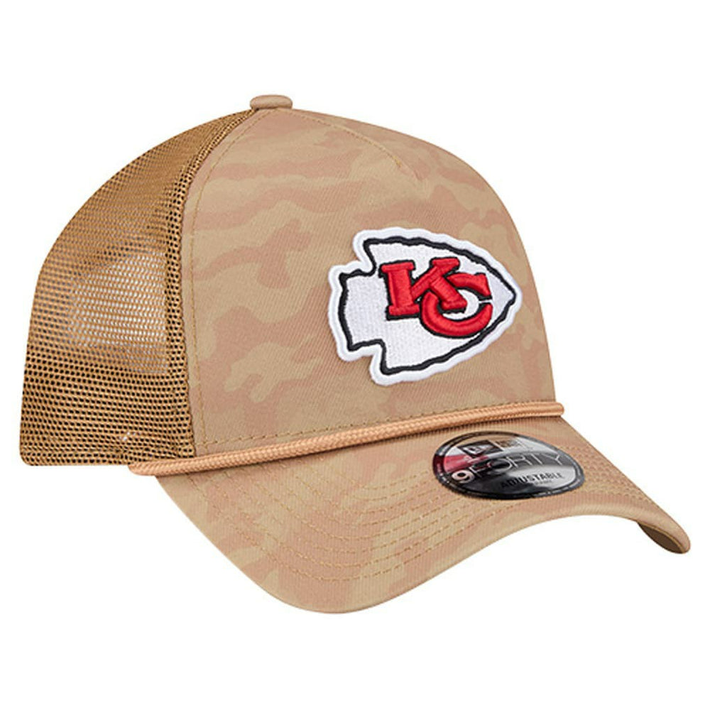 Wheat Camo 9FORTY Adjustable Hat - Kansas City Chiefs Hats
