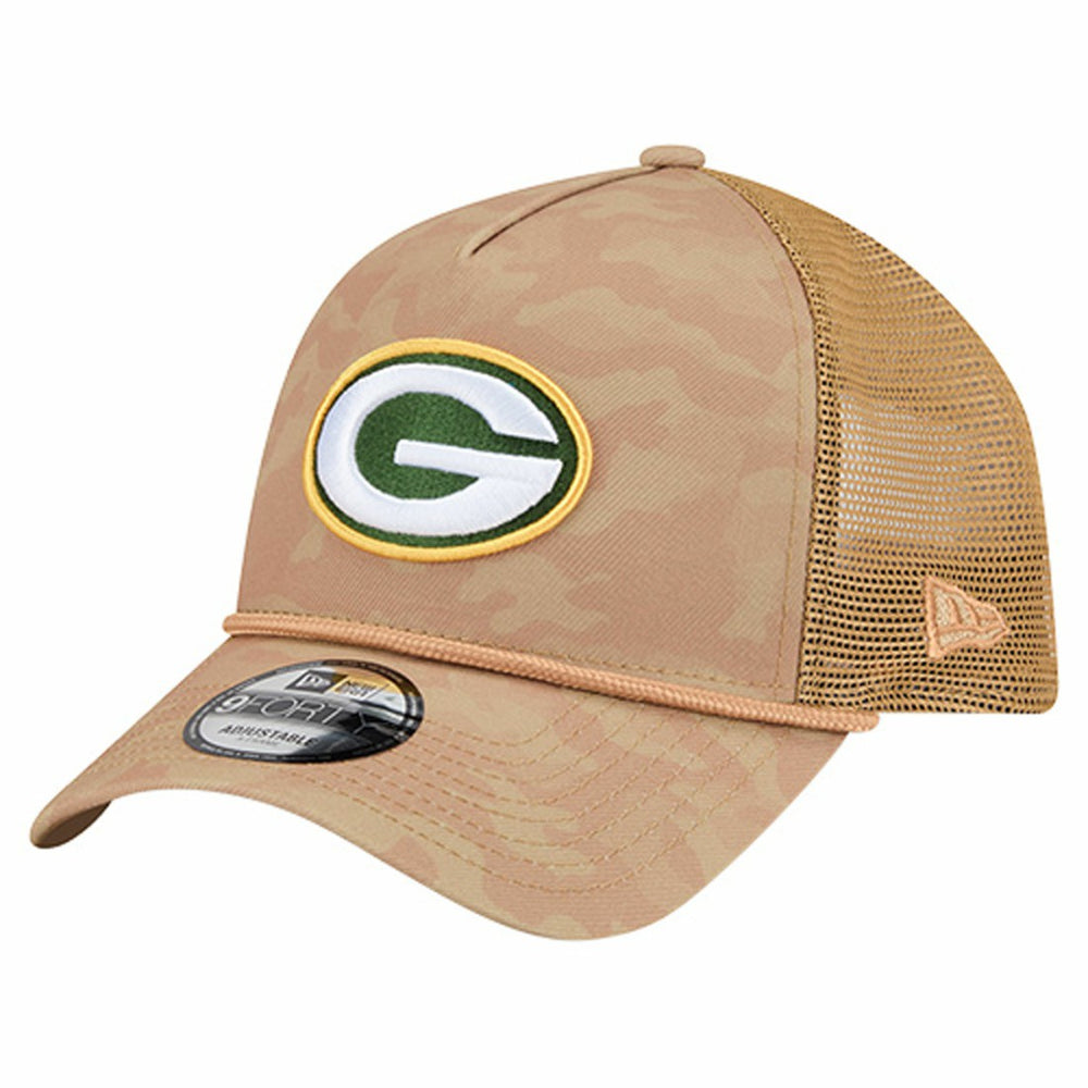Wheat Camo 9FORTY Adjustable Hat - Green Bay Packers Hats