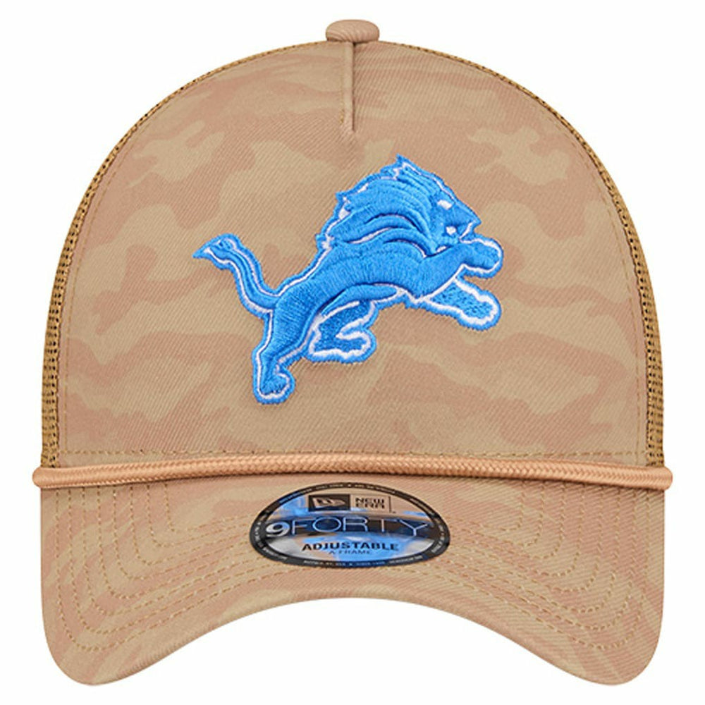 Wheat Camo 9FORTY Adjustable Hat - Detroit Lions Hats