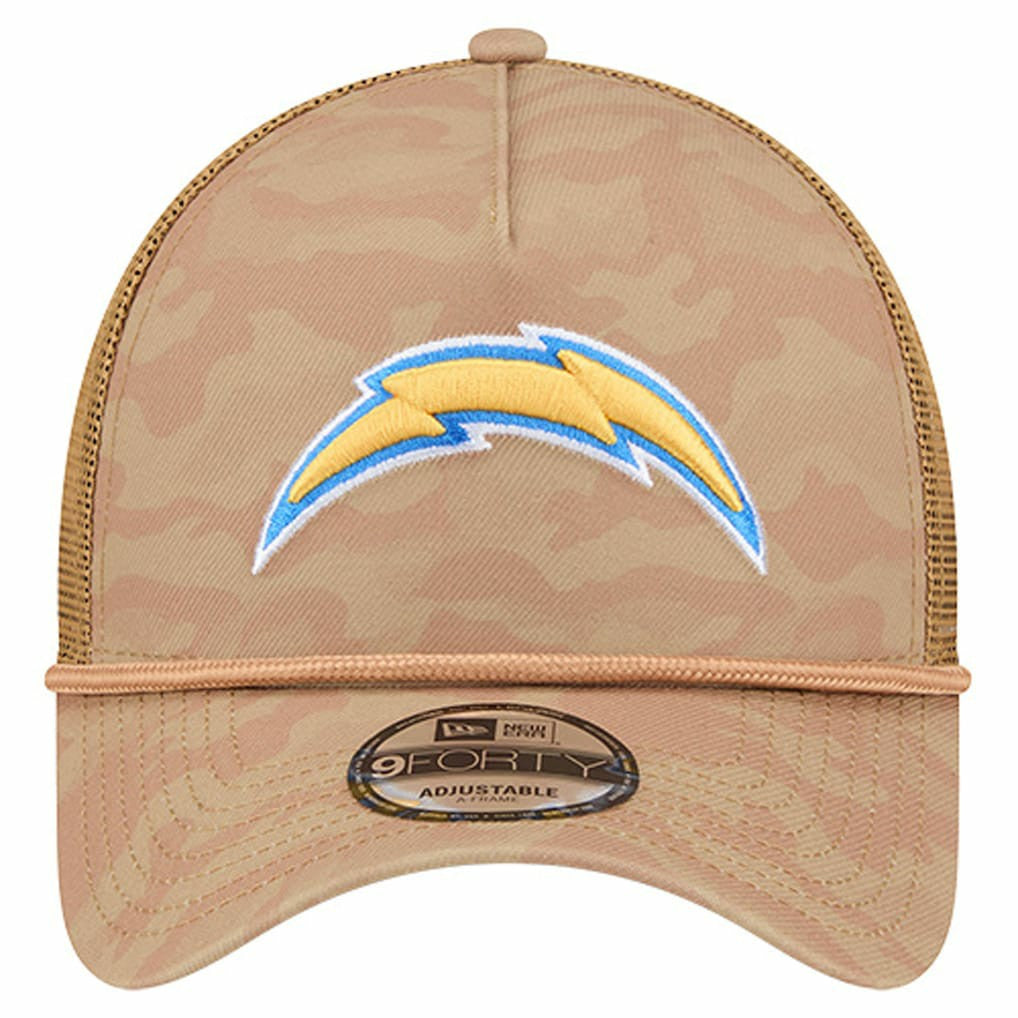 Wheat Camo 9FORTY Adjustable Hat - Los Angeles Chargers Hats