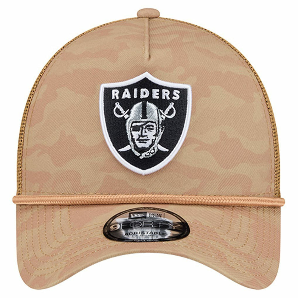 Wheat Camo 9FORTY Adjustable Hat - Las Vegas Raiders Hats