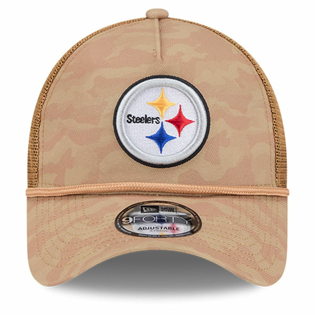 Wheat Camo 9FORTY Adjustable Hat - Pittsburgh Steelers Hats