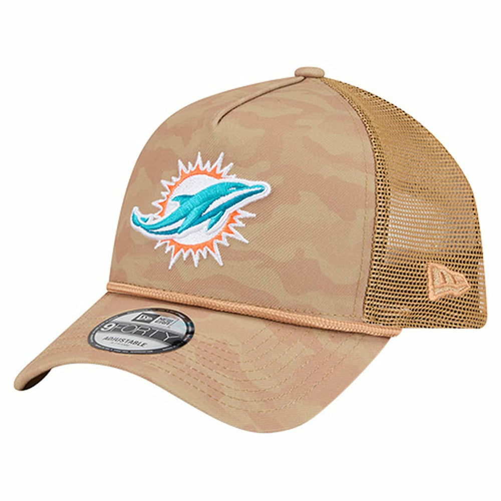 Wheat Camo 9FORTY Adjustable Hat - Miami Dolphins Hats