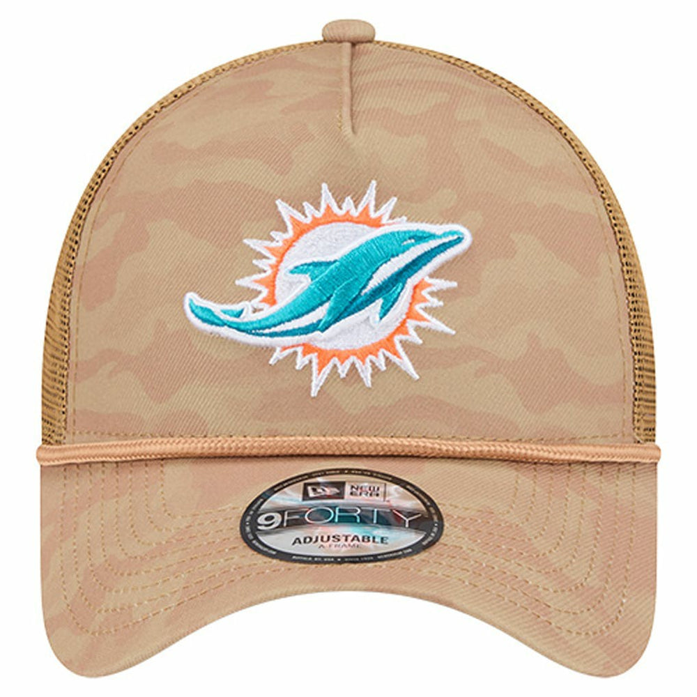 Wheat Camo 9FORTY Adjustable Hat - Miami Dolphins Hats