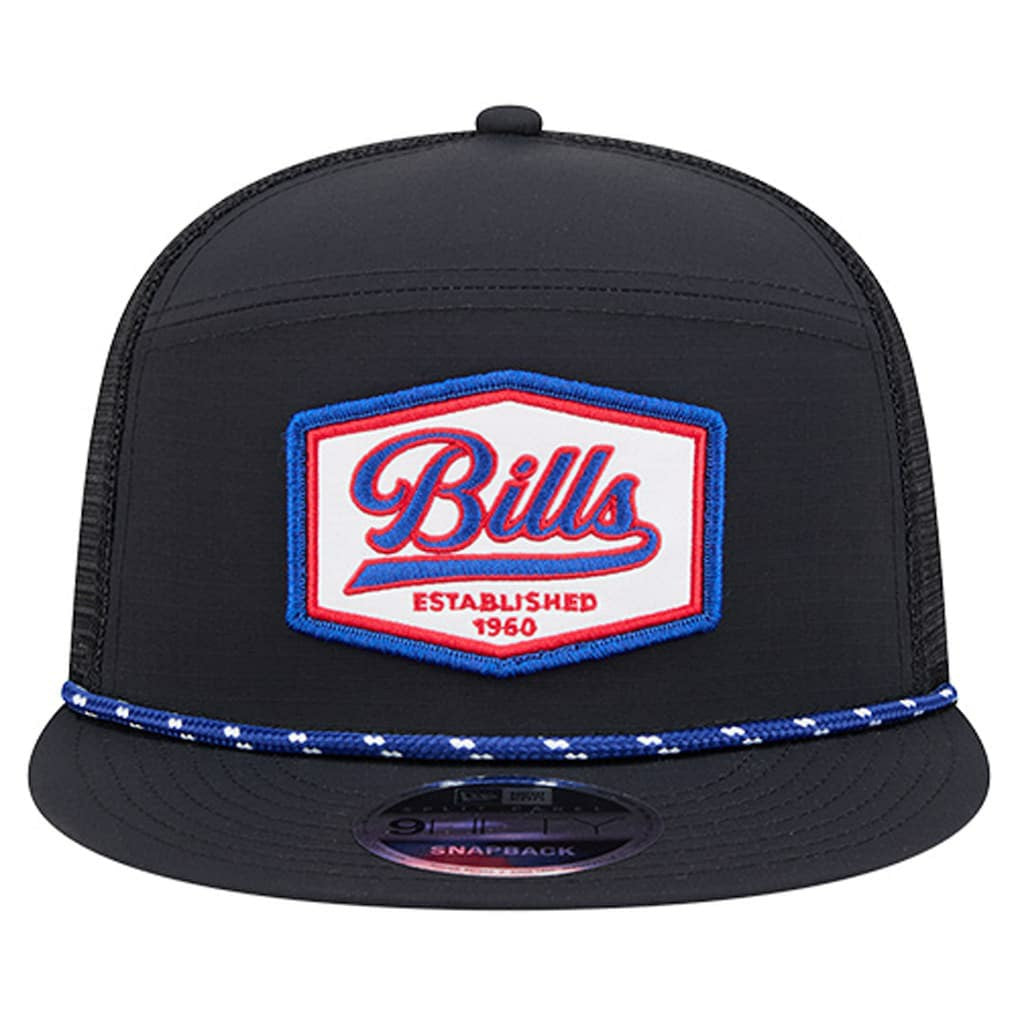 Ripstop Patch 9FIFTY Split Panel Snapback Hat - Buffalo Bills Hats