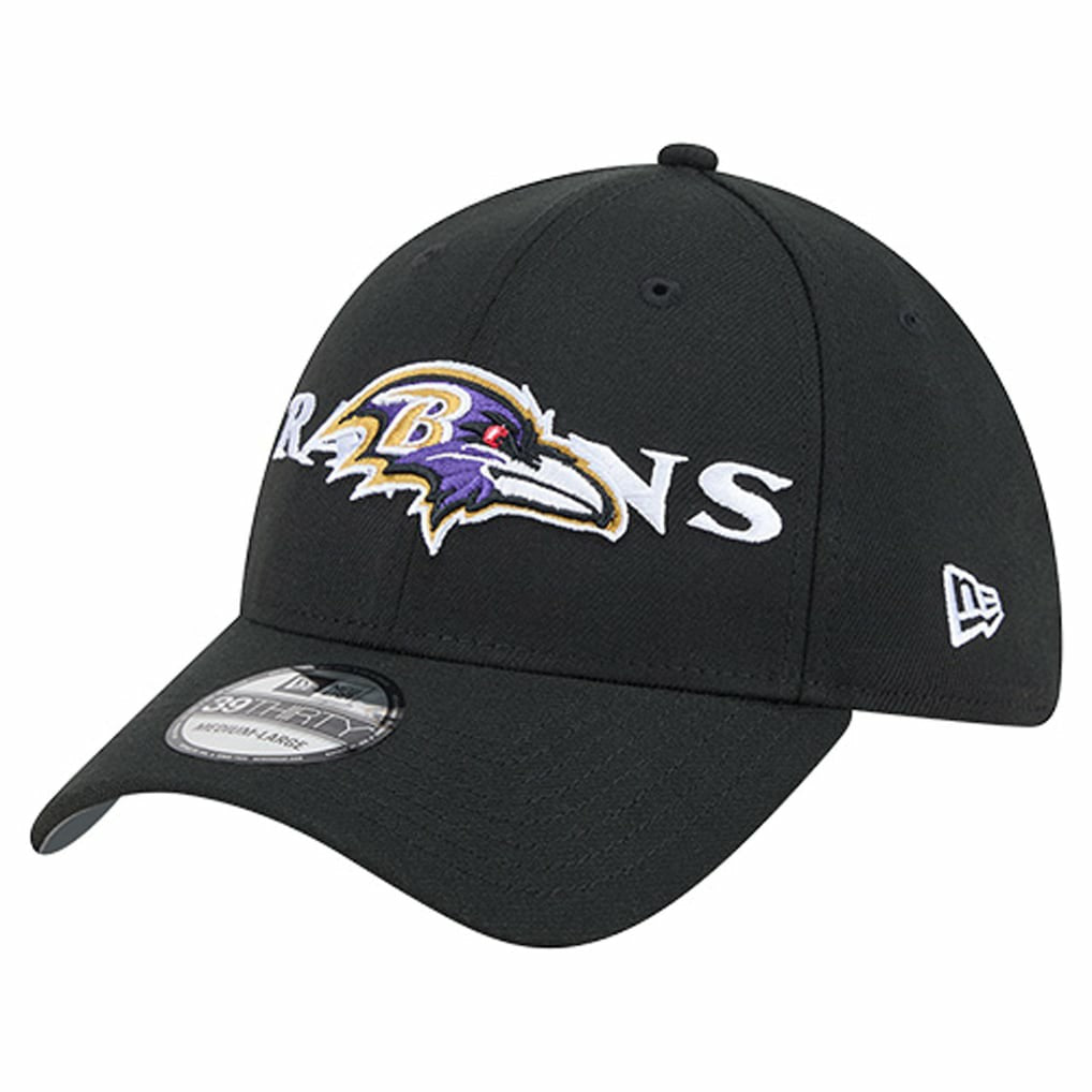 Overlap Logo 39THIRTY Stretch Fit Hat - Baltimore Ravens Hats