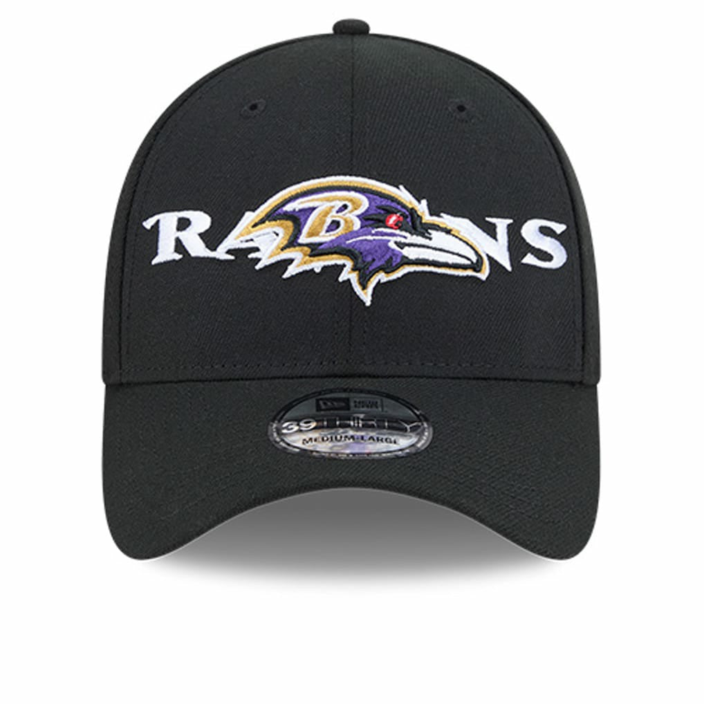 Overlap Logo 39THIRTY Stretch Fit Hat - Baltimore Ravens Hats