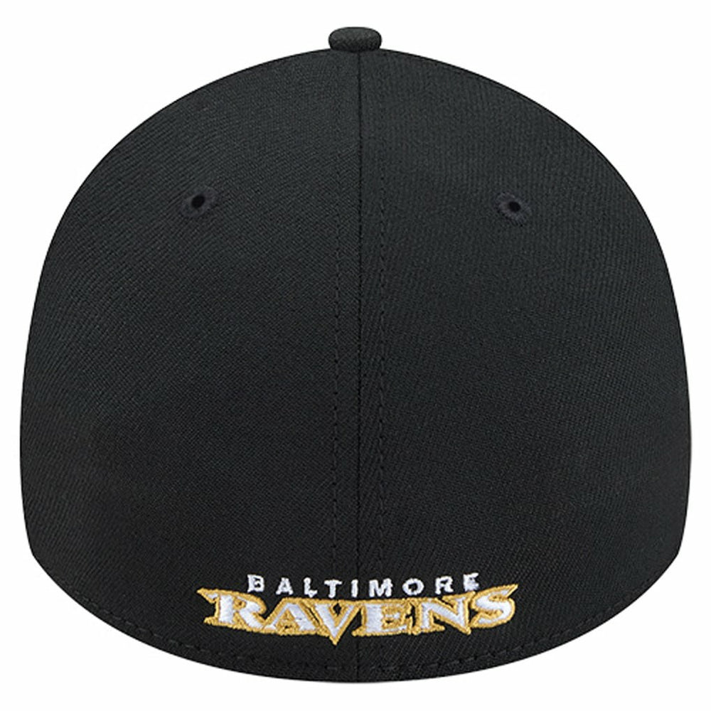 Overlap Logo 39THIRTY Stretch Fit Hat - Baltimore Ravens Hats