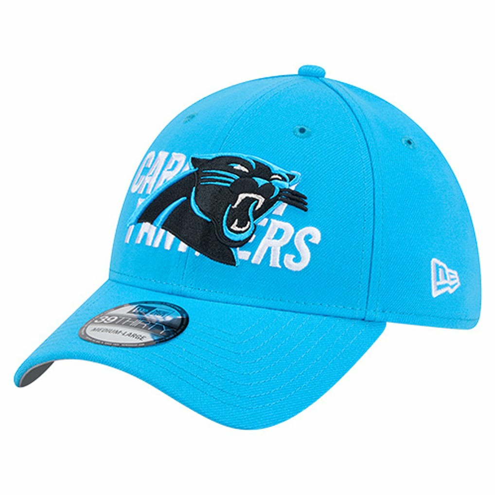 Overlap Logo 39THIRTY Stretch Fit Hat - Carolina Panthers Hats