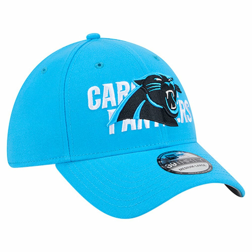 Overlap Logo 39THIRTY Stretch Fit Hat - Carolina Panthers Hats