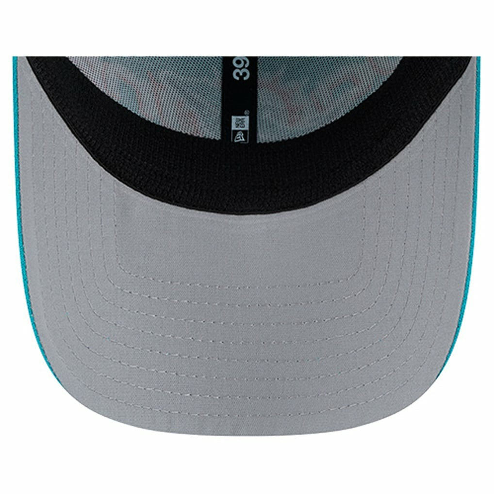 Overlap Logo 39THIRTY Stretch Fit Hat - Miami Dolphins Hats