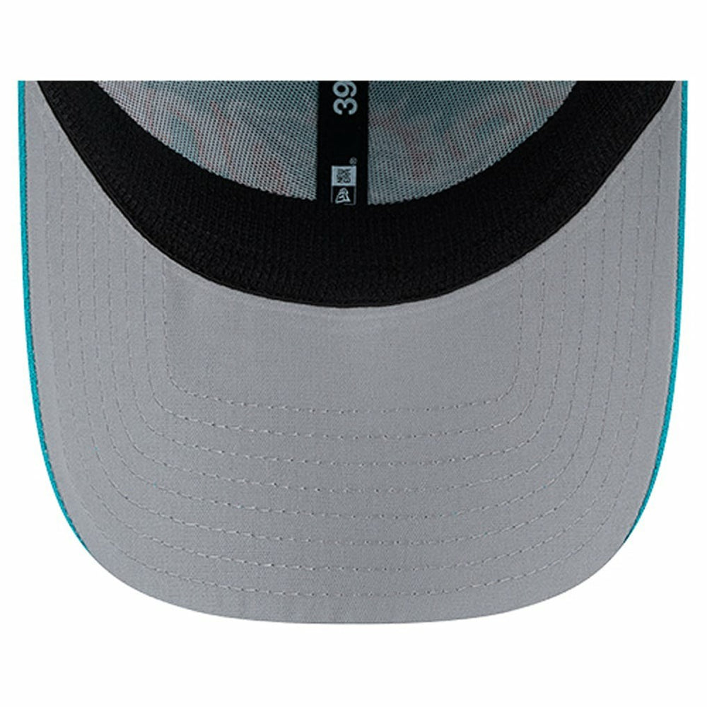 Overlap Logo 39THIRTY Stretch Fit Hat - Miami Dolphins Hats