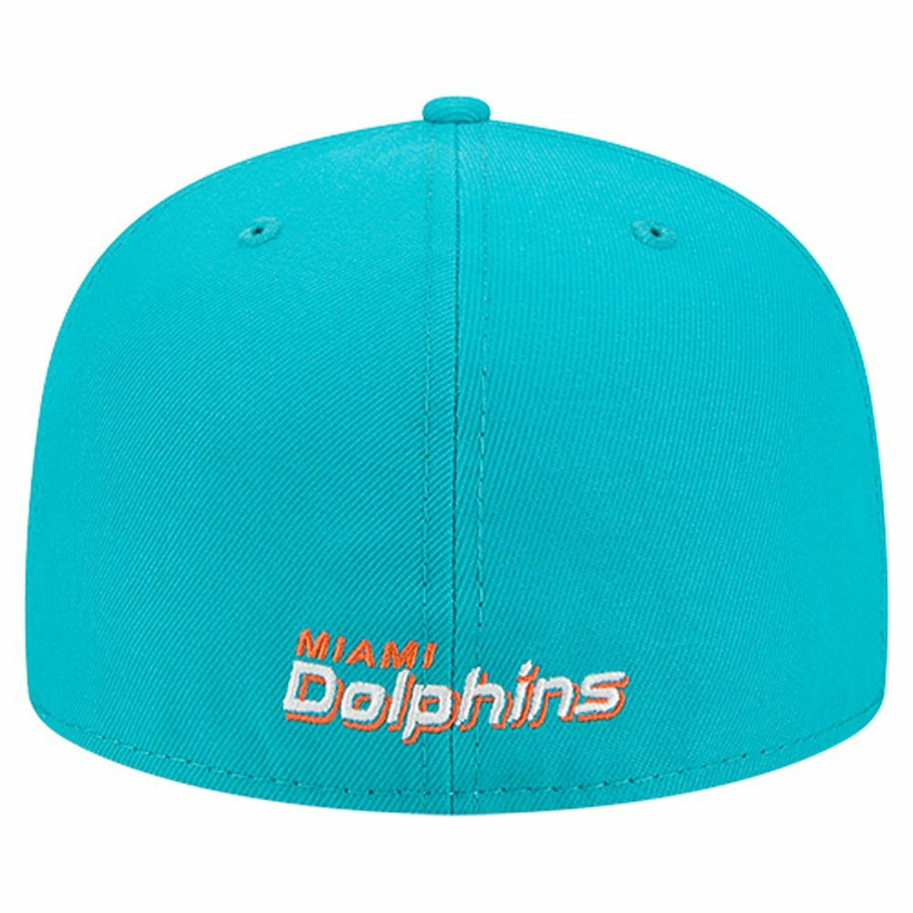 Overlap Wordmark 59FIFTY Fitted Hat - Miami Dolphins Hats