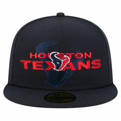 Overlap Wordmark 59FIFTY Fitted Hat - Houston Texans Hats