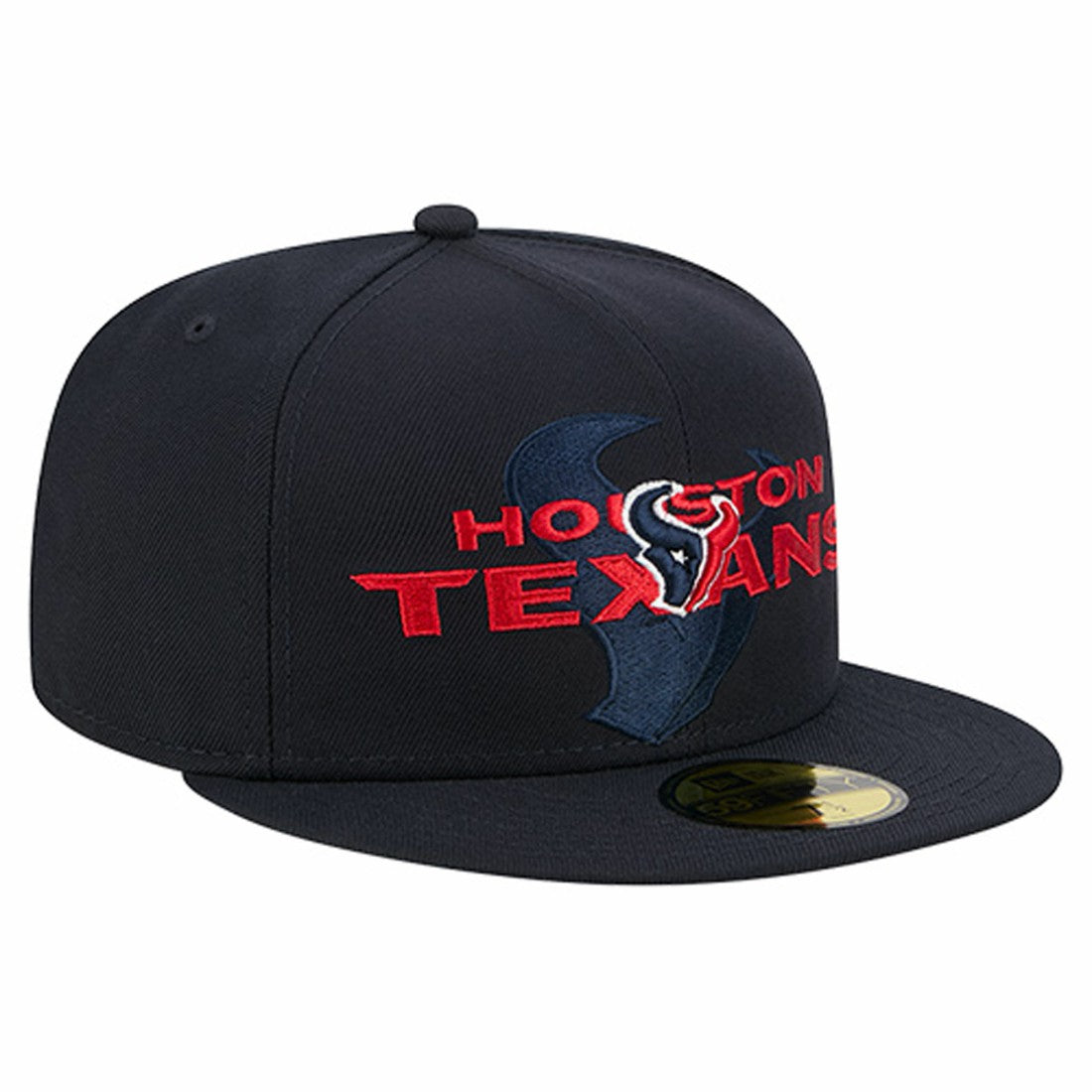 Overlap Wordmark 59FIFTY Fitted Hat - Houston Texans Hats