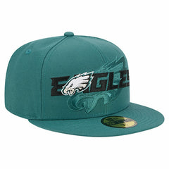 Overlap Wordmark 59FIFTY Fitted Hat - Philadelphia Eagles Hats