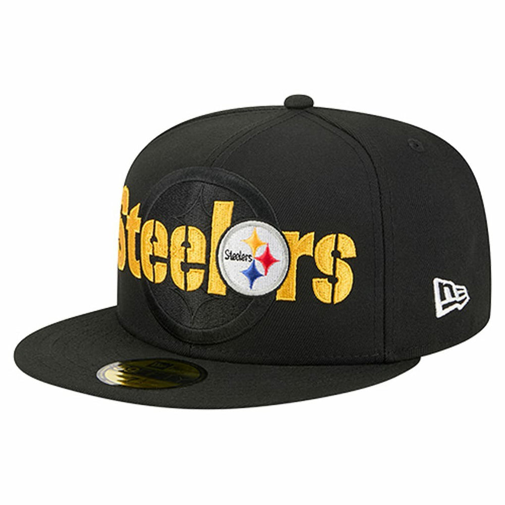 Overlap Wordmark 59FIFTY Fitted Hat - Pittsburgh Steelers Hats