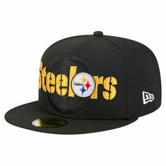 Overlap Wordmark 59FIFTY Fitted Hat - Pittsburgh Steelers Hats