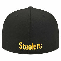 Overlap Wordmark 59FIFTY Fitted Hat - Pittsburgh Steelers Hats