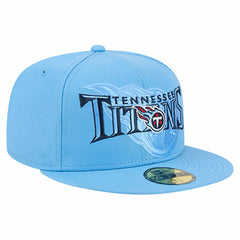 Overlap Wordmark 59FIFTY Fitted Hat - Tennessee Titans Hats