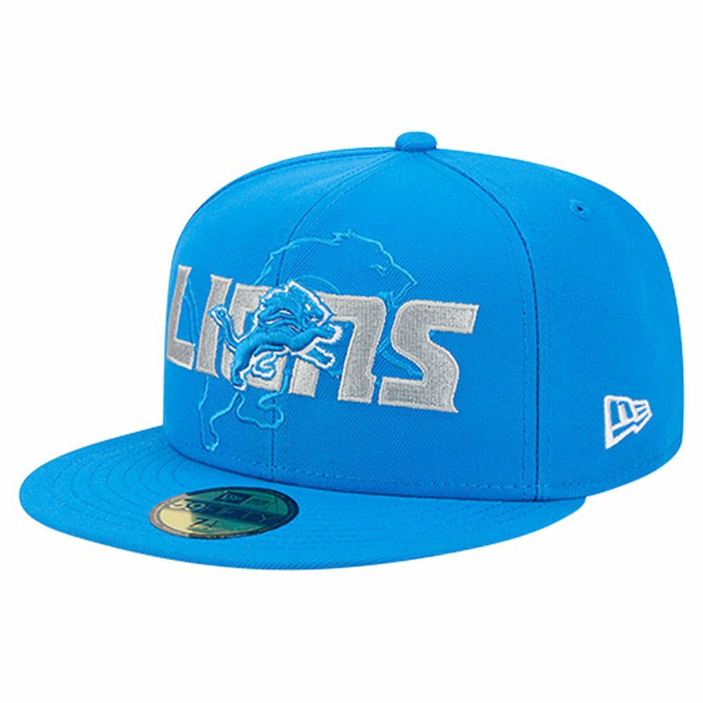 Overlap Wordmark 59FIFTY Fitted Hat - Detroit Lions Hats