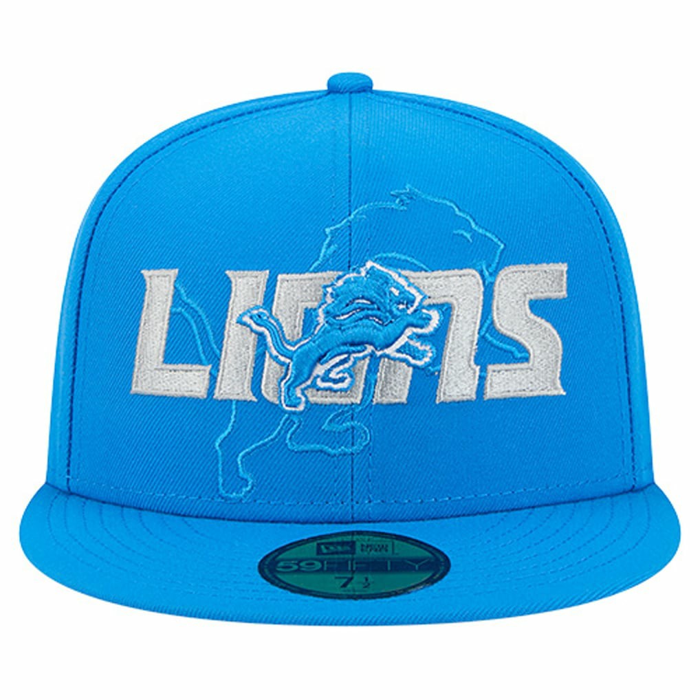 Overlap Wordmark 59FIFTY Fitted Hat - Detroit Lions Hats