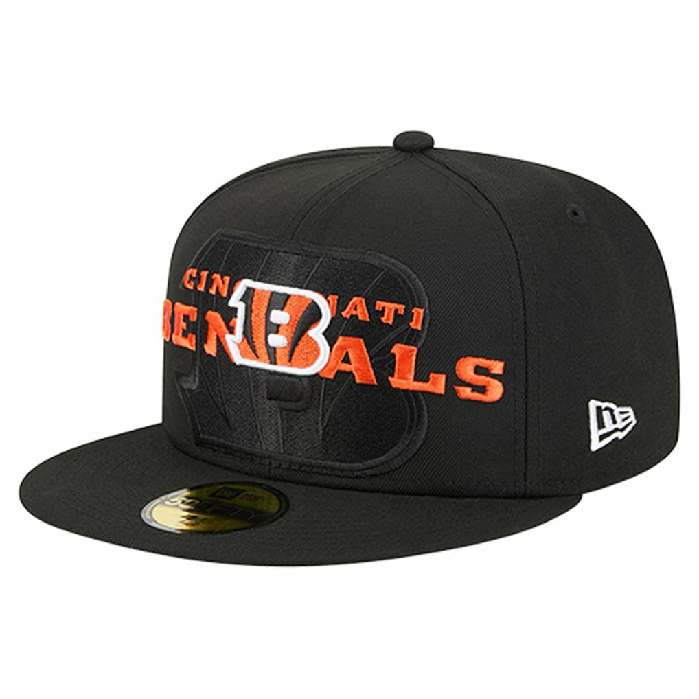Overlap Wordmark 59FIFTY Fitted Hat - Cincinnati Bengals Hats