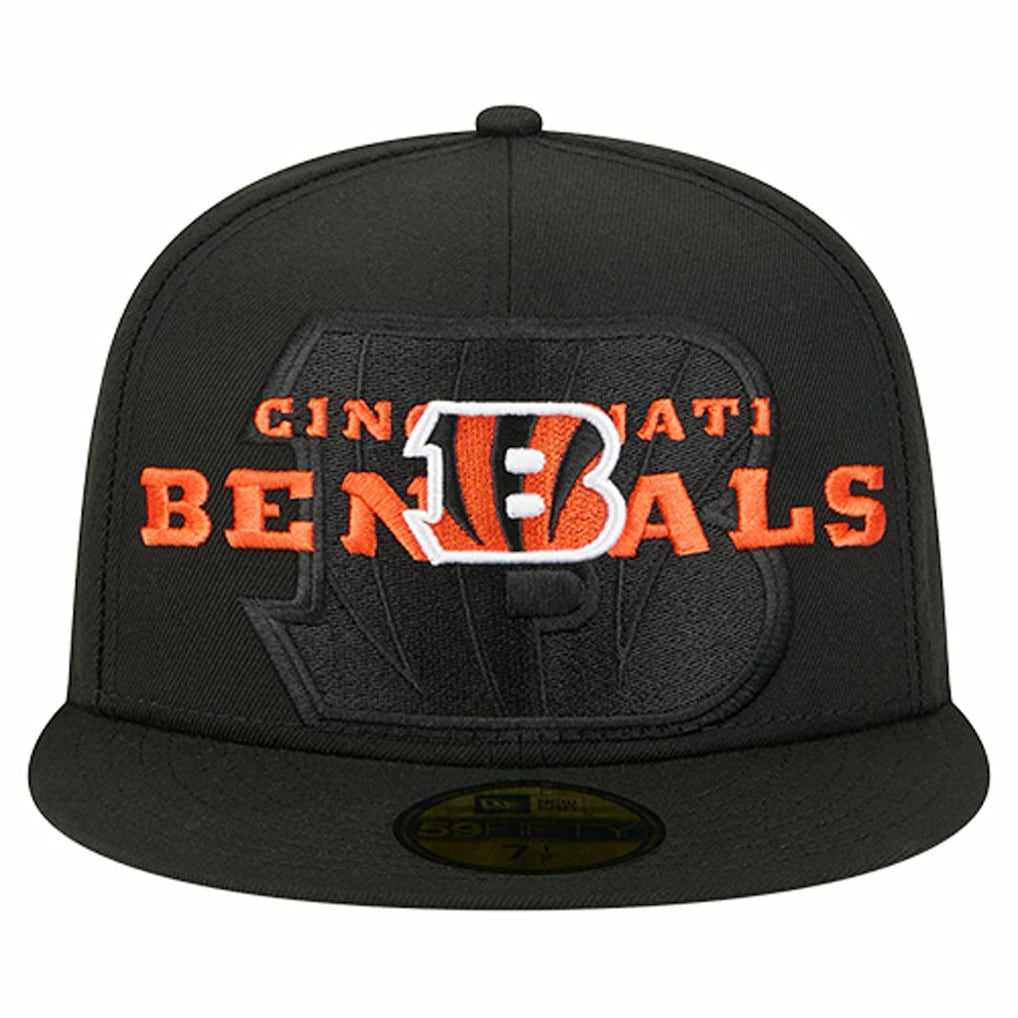 Overlap Wordmark 59FIFTY Fitted Hat - Cincinnati Bengals Hats