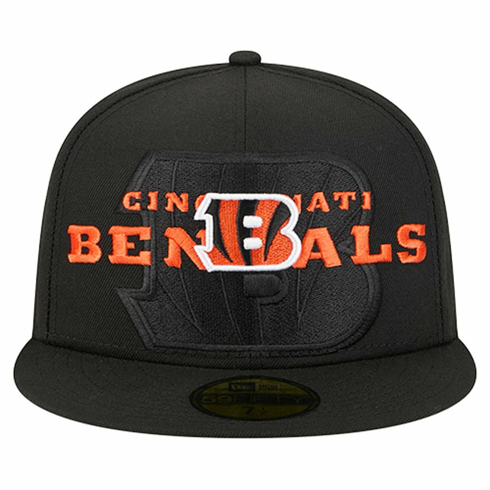 Overlap Wordmark 59FIFTY Fitted Hat - Cincinnati Bengals Hats