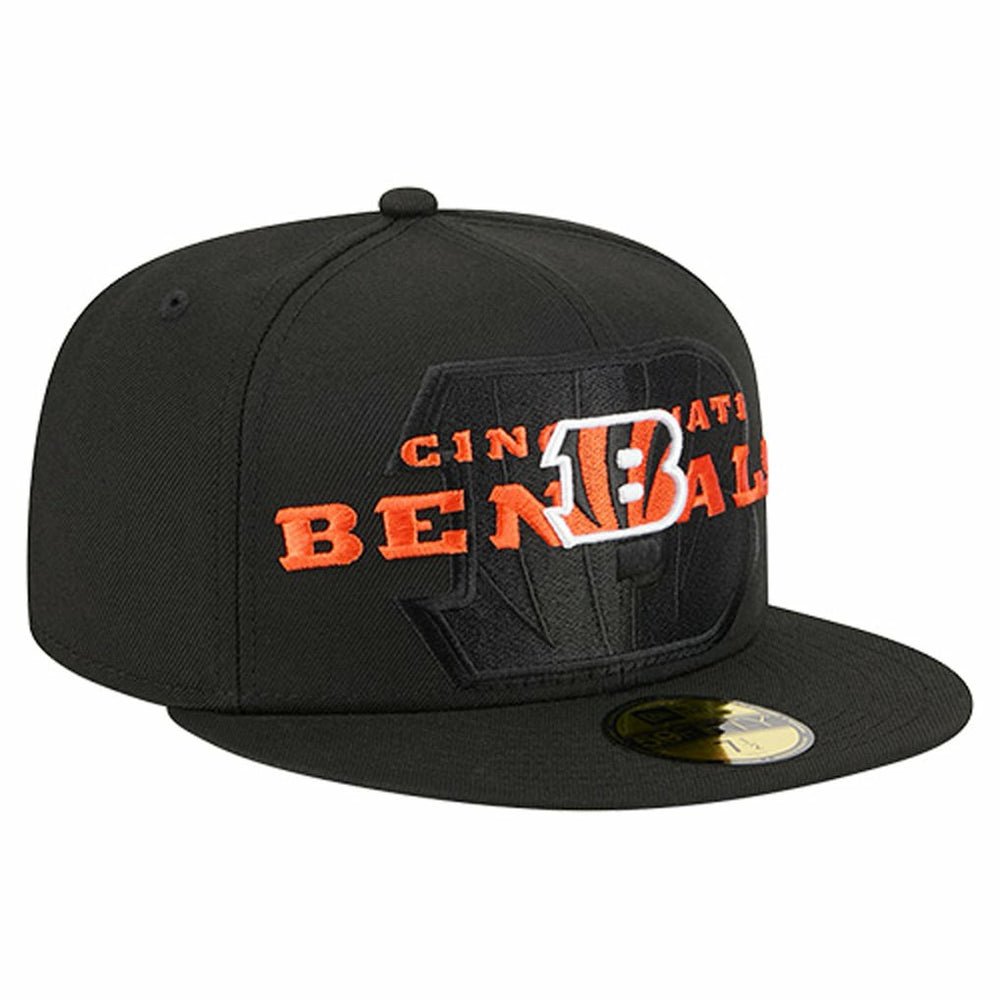 Overlap Wordmark 59FIFTY Fitted Hat - Cincinnati Bengals Hats