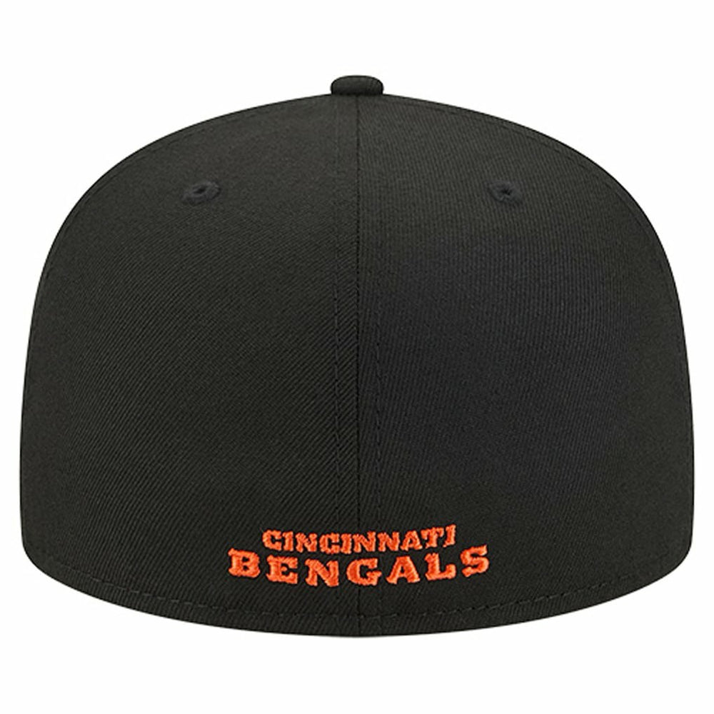 Overlap Wordmark 59FIFTY Fitted Hat - Cincinnati Bengals Hats