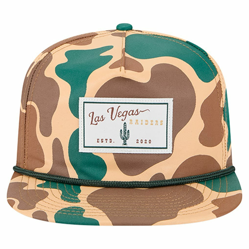 Duck Rope 19TWENTY Snapback Hat - Las Vegas Raiders Hats