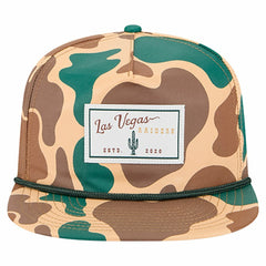 Duck Rope 19TWENTY Snapback Hat - Las Vegas Raiders Hats