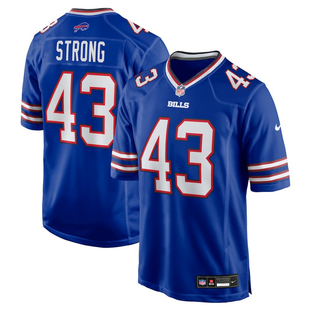 Dorian Strong  Team Game Jersey - Buffalo Bills Jerseys