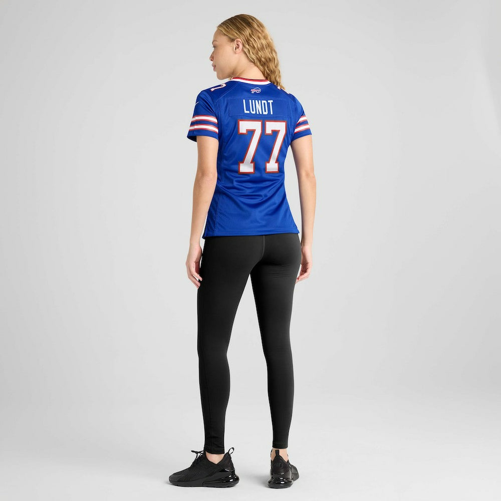 Chase Lundt  Women's Team Game Jersey - Buffalo Bills Jerseys