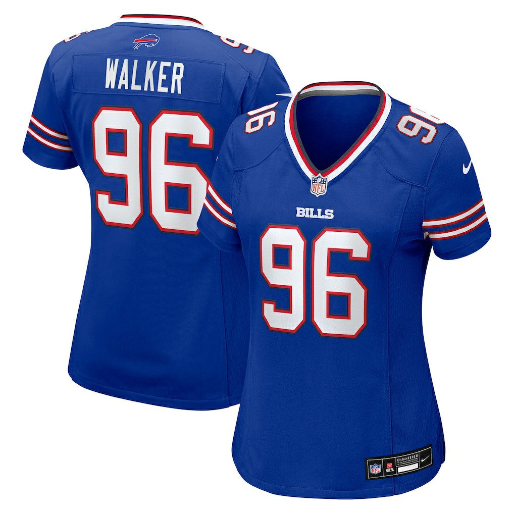 Deone Walker  Women's Team Game Jersey - Buffalo Bills Jerseys
