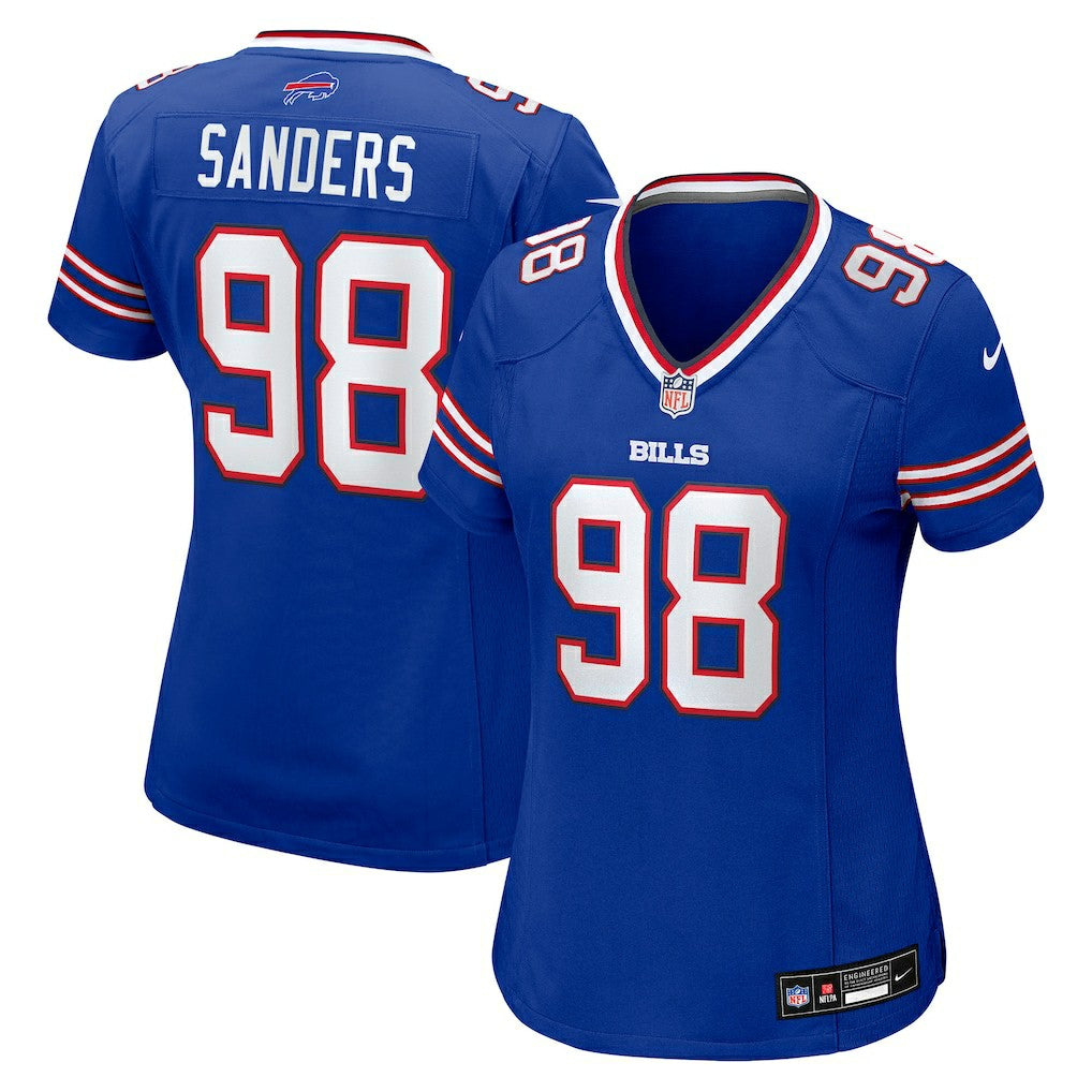 T.J. Sanders  Women's Team Game Jersey - Buffalo Bills Jerseys