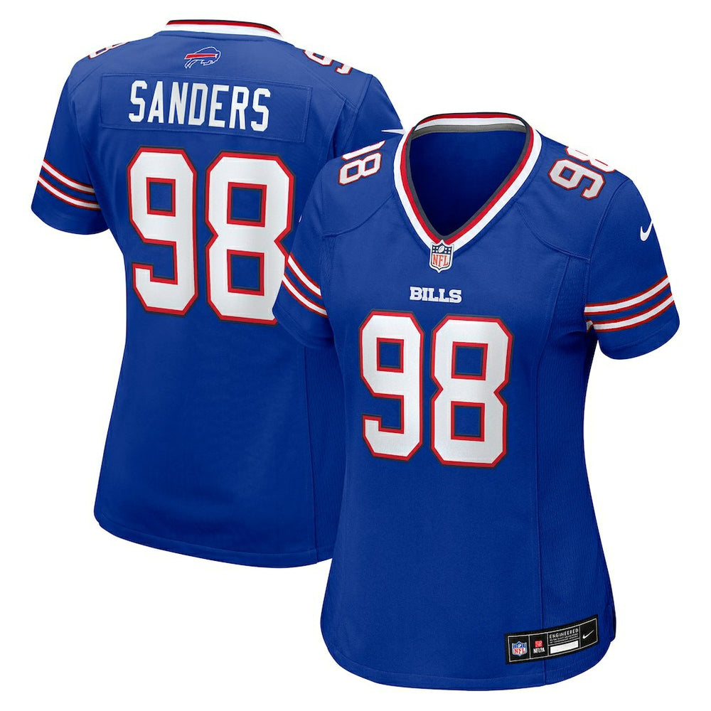 T.J. Sanders  Women's Team Game Jersey - Buffalo Bills Jerseys