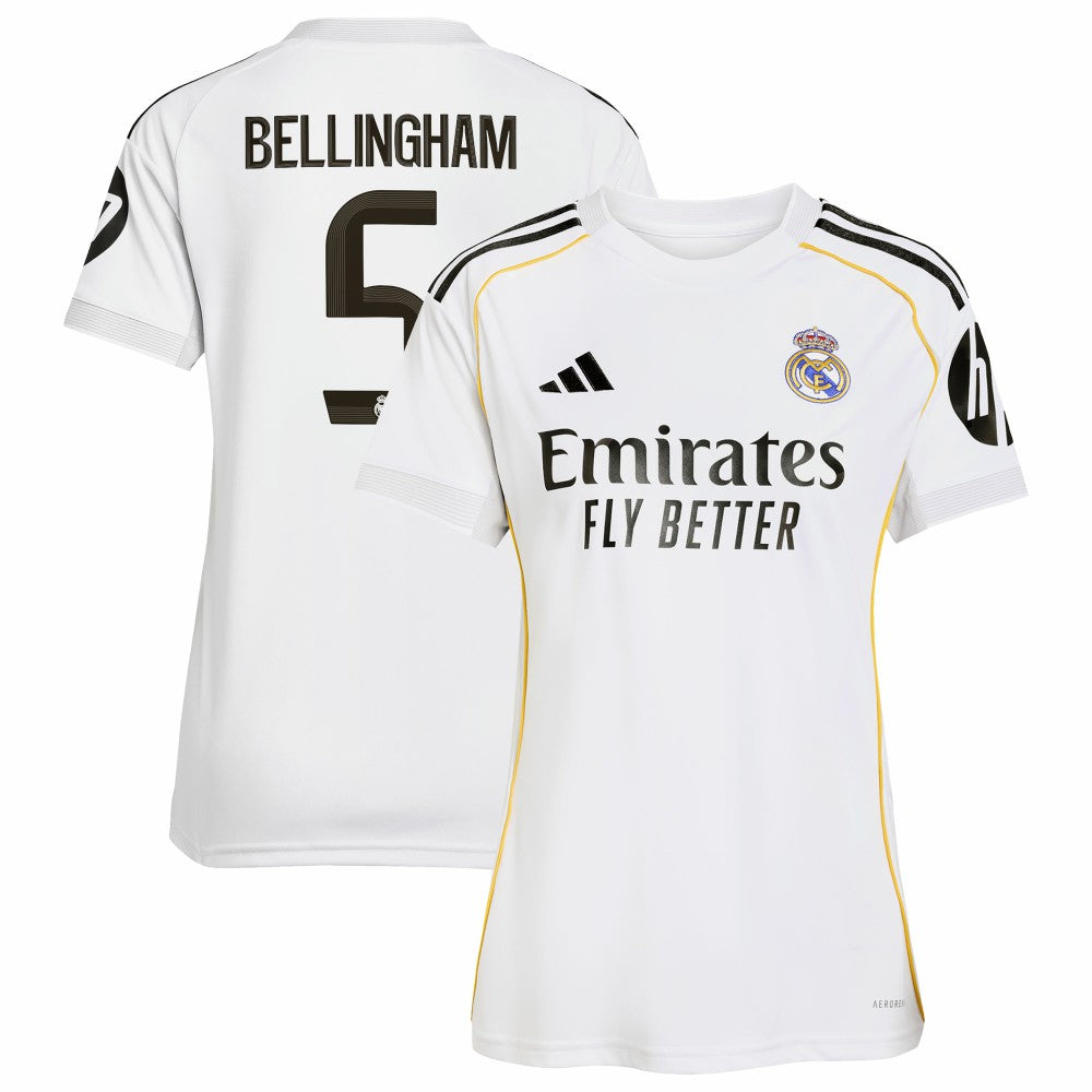 Jude Bellingham Real Madrid Women's 2025/26 Home Replica Jersey