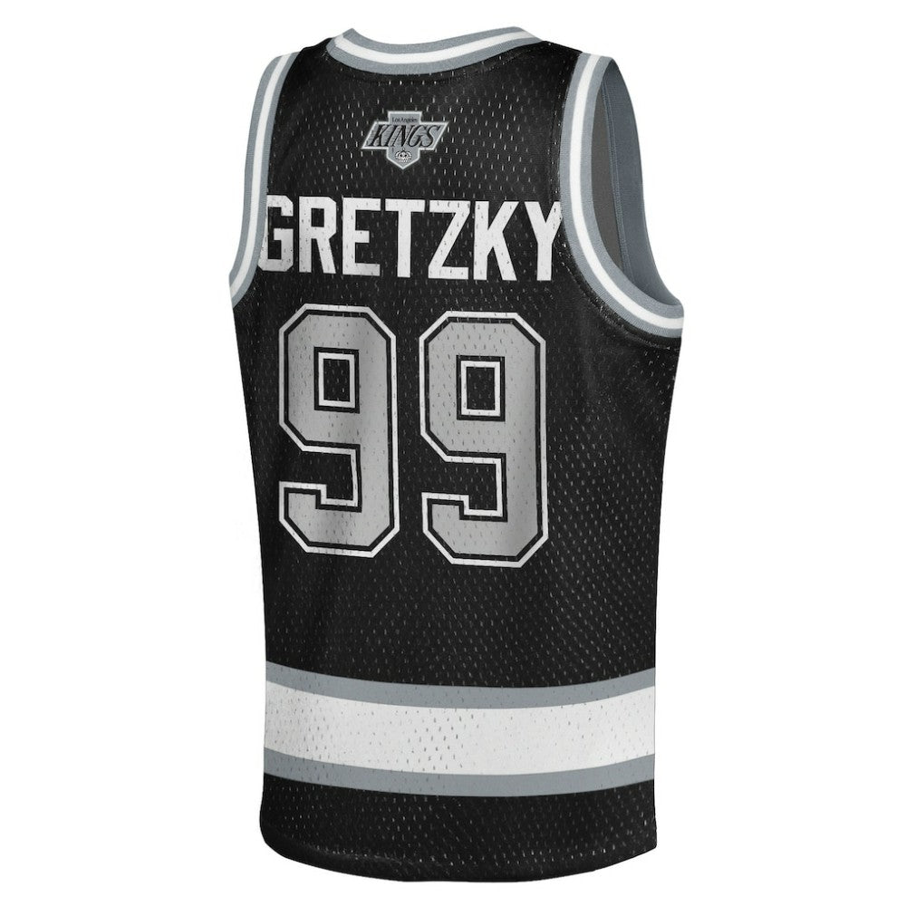 NHL Wayne Gretzky Los Angeles Kings Mitchell & Ness Youth Maxxed Out Fashion Basketball Jersey