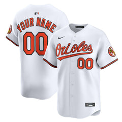 White Baltimore Orioles Nike Youth Home Custom Limited Jersey