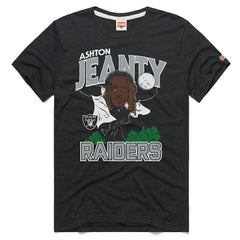 Ashton Jeanty  Homage Unisex Caricature Player Graphic Tri-Blend T-Shirt - Las Vegas Raiders T-shirts