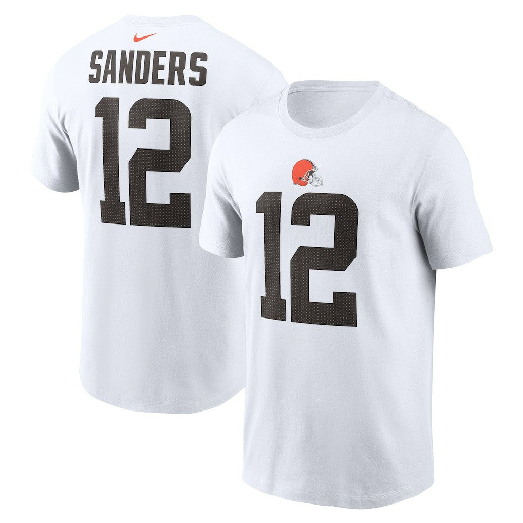 Shedeur Sanders  2025 NFL Draft Name & Number T-Shirt - Cleveland Browns T-shirts