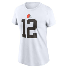 Shedeur Sanders  Women's 2025 NFL Draft Name & Number T-Shirt - Cleveland Browns T-shirts