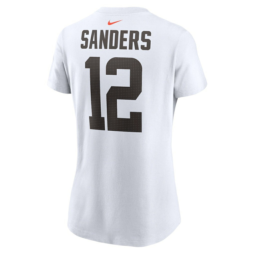 Shedeur Sanders  Women's 2025 NFL Draft Name & Number T-Shirt - Cleveland Browns T-shirts