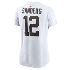 Shedeur Sanders  Women's 2025 NFL Draft Name & Number T-Shirt - Cleveland Browns T-shirts