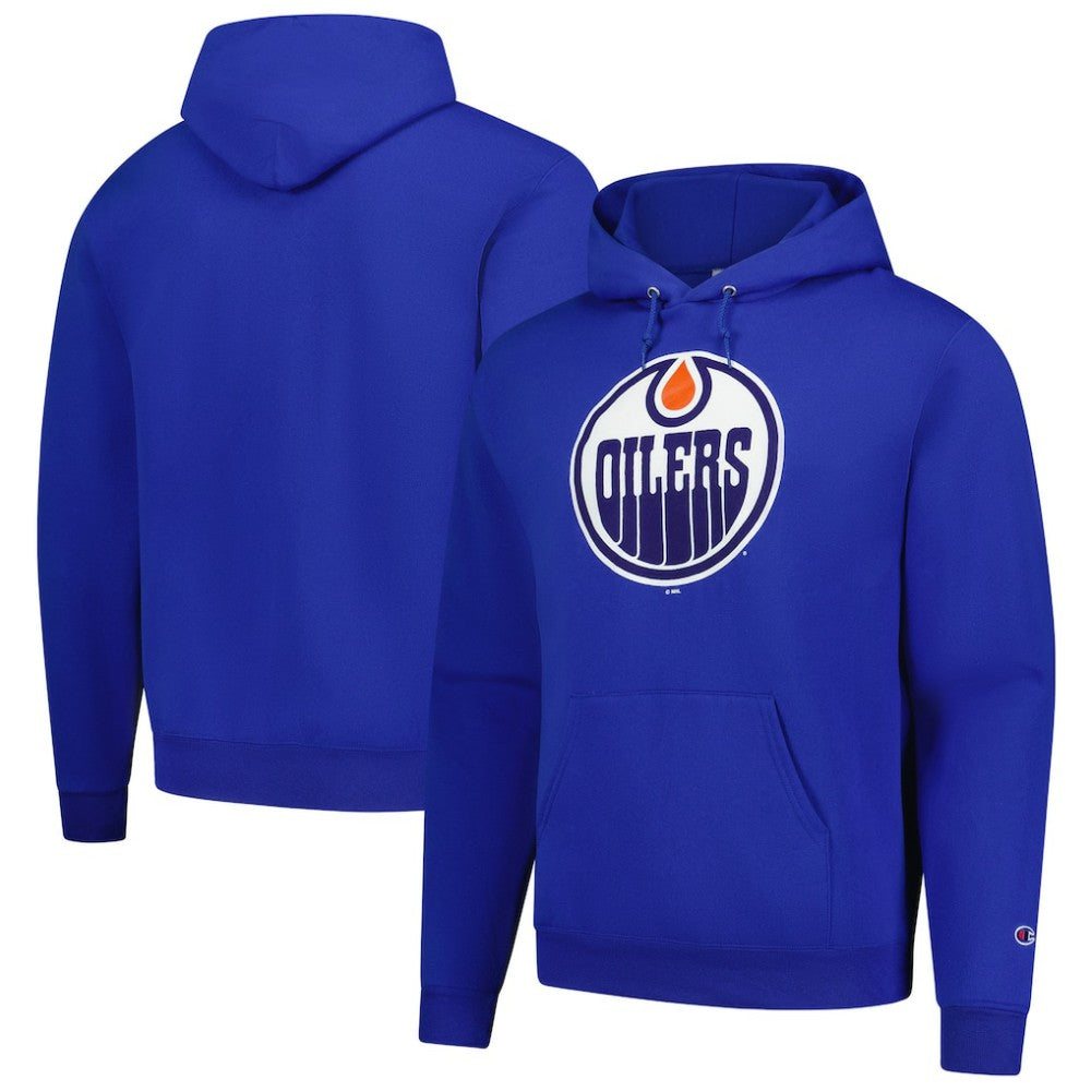 NHL Edmonton Oilers Champion Primary Logo 1-Hit Pullover Hoodie