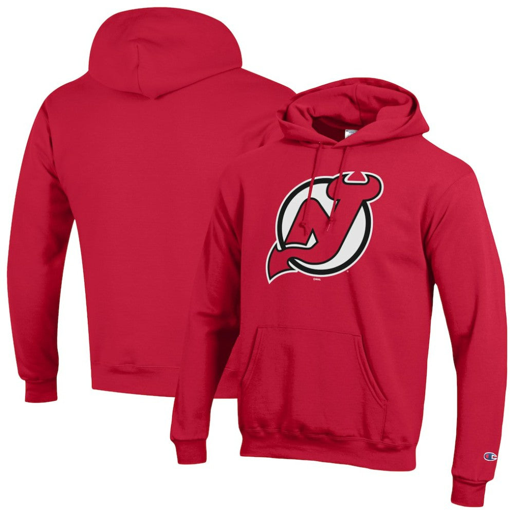 NHL New Jersey Devils Champion Primary Logo 1-Hit Pullover Hoodie